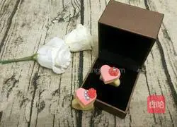 Illustration of how to make Chinese Valentine's Day love ring biscuits 15