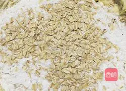 Illustration of how to make coffee oatmeal cookies 2