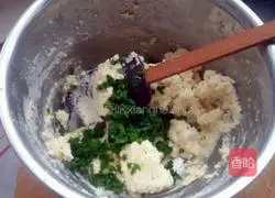 Illustration of how to make green onion cookies 5