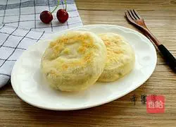 Illustration of how to make bean paste cake 14