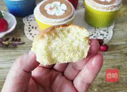 Fresh Cream Illustration of how to make coconut cup cake 17