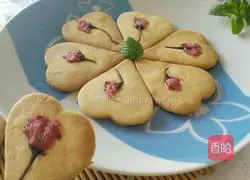 Illustration of how to make cherry blossom cookies 10