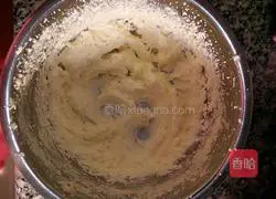Illustration of how to make butter purple sweet potato cookies 5