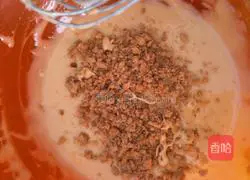 Illustration of how to make meat floss cake 7