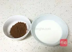 Oil-free cocoa Illustration of how to make chiffon cake 1