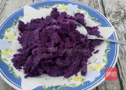 Illustration of how to make purple sweet potato buns 2