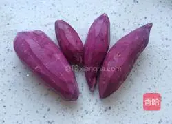 Illustration of how to open purple sweet potato 2
