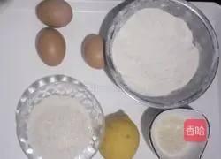 Illustration of how to make water-free and oil-free soft cakes 1