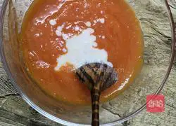 Illustration of how to make papaya yogurt mousse 6