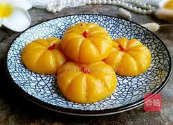 Illustration of how to make steamed pumpkin cake 11
