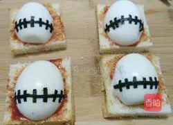 Illustration of how to make skull toast 8