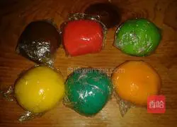 Illustration of how to make rainbow cookies 6