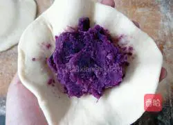 Illustration of how to make purple sweet potato buns 9