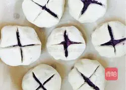 Illustration of how to make purple sweet potato buns 11