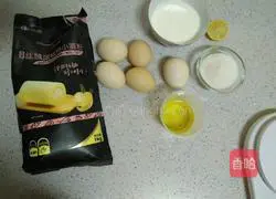 Illustration of how to make chiffon cake 1