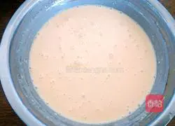 Illustration of how to make homemade egg tart liquid 9