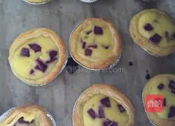 Purple Sweet Potato Egg Tart Recipe Illustration 6