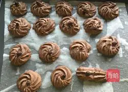 Illustration of how to make raisin chocolate chip cookies 12