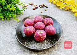 Illustration of how to make purple sweet potato filling 9