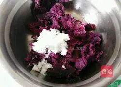 Illustration of how to make purple sweet potato buns 5
