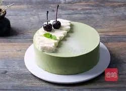 Illustration of how to make matcha mousse 11