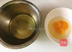 Illustration of how to make split egg sponge cake 2