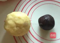 Illustration of how to make marble cookies 8 