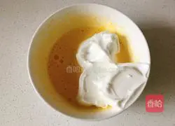 Illustration of how to make split egg sponge cake 8