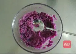 Illustration of how to make purple sweet potato with yogurt 4