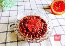 Grapefruit red bean paste recipe 3 
