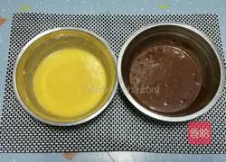 Illustration of how to make giraffe pattern chiffon cake 3