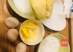 Durian garland puffs Illustration of how to do it 1