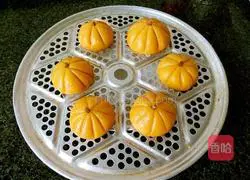 Illustration of how to make glutinous rice pumpkin 7