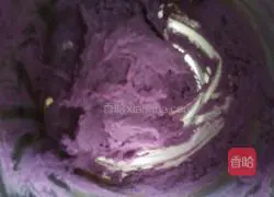 Purple sweet potato chiffon cake recipe illustration 2