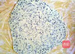 Condensed milk black sesame stars Illustration of how to make cookies 8