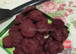 Red yeast rice Illustration of how to make cookies 6