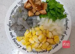 Illustration of how to make egg tart baked rice 2