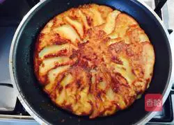 How to make Apple Caramel Cake Pie Illustration 10