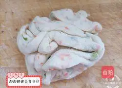 Illustration of how to make vegetable donuts 10