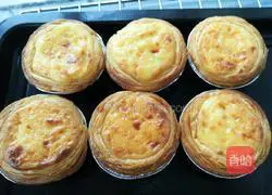 Illustration of how to make any egg tart 9