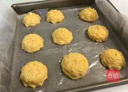 Illustration of how to make matcha cream puffs 14