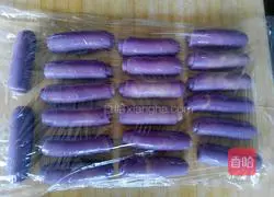 Purple Sweet Potato Honey Illustration of how to make bean cake 8