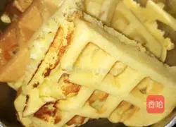 Illustration of how to make waterless waffle cake 3