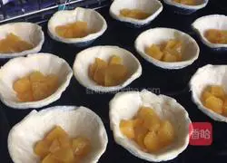 Yellow peach egg tart recipe 2