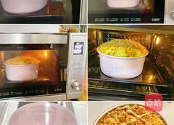 Illustration of how to make 8-inch chiffon cake with oil-free fried ham and meat floss 5