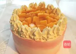 Illustration of how to make cookie and peanut birthday cake (six inches) 9