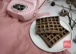 Illustration of how to make cocoa waffles 8
