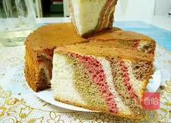 Illustration of how to make healthy colorful chiffon cake 1