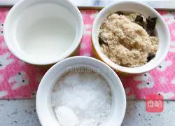 Illustration of how to make meat floss biscuits 1