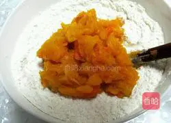 Illustration of how to make pumpkin steamed buns 5